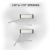 TaiMei 15 in. x 24 in. Frameless Recessed or Surface-Mount Beveled Single Mirror Bathroom Medicine Cabinet