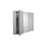 Croydex Potomac 48 in. W x 30 in. H Triple Door White Steel Surface Mount Medicine Cabinet with Mirror