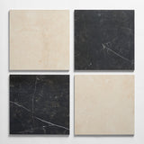Fortunato Checkerboard Porcelain Tile - 12x12 Polished Marble Look