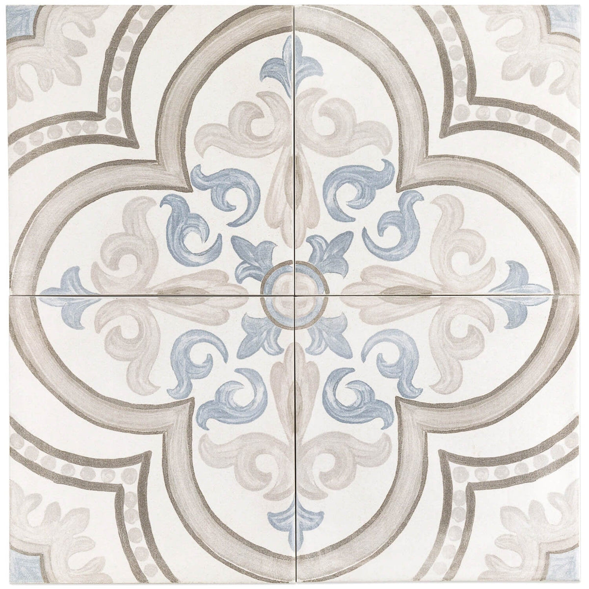 Amadora Daiza Multicolor 8x8 Matte Porcelain Tile - Lux Tile