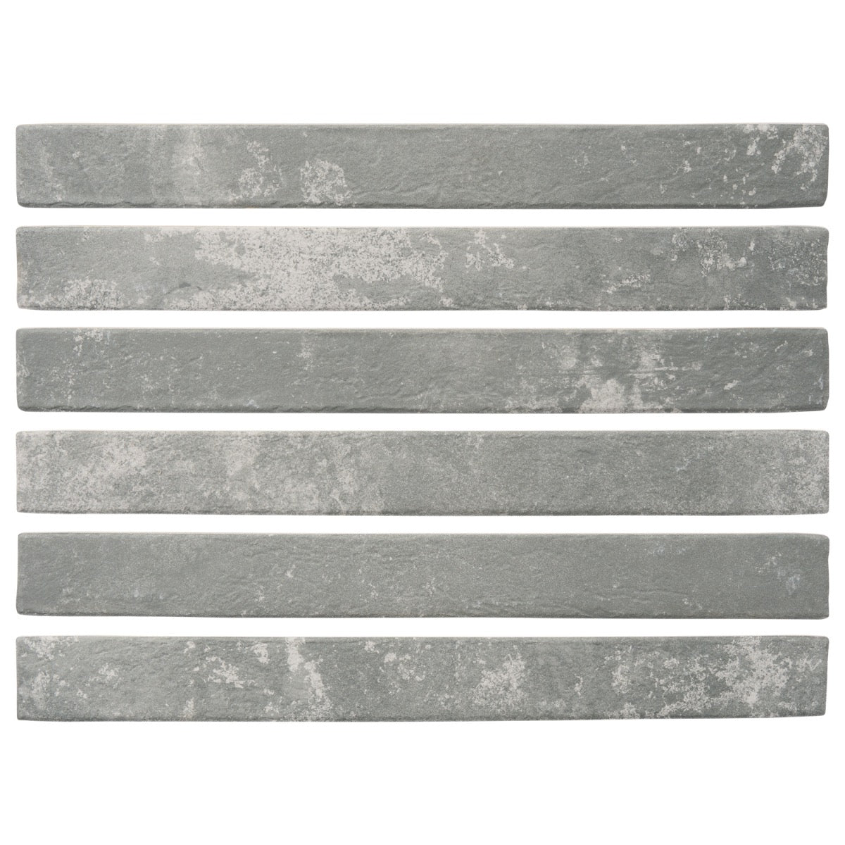 English Brick Light Gray Matte Porcelain Tile - 2x18