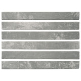 English Brick Light Gray Matte Porcelain Tile - 2x18
