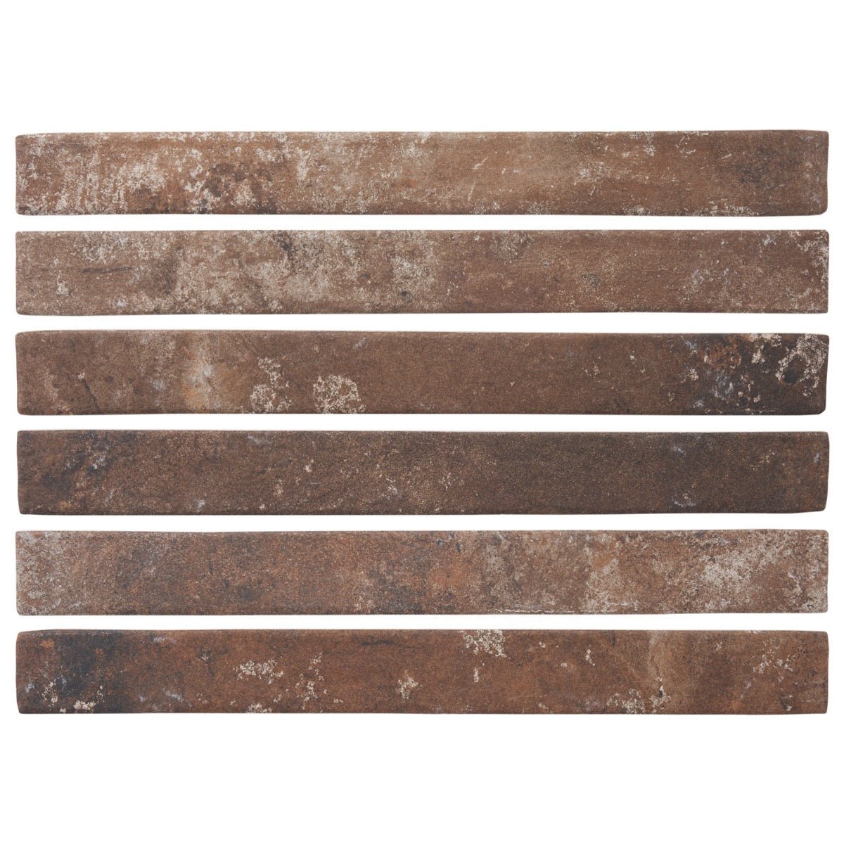 English Brick Red 2x18 Matte Porcelain Tile - Rustic Charm
