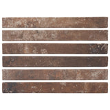 English Brick Red 2x18 Matte Porcelain Tile - Rustic Charm