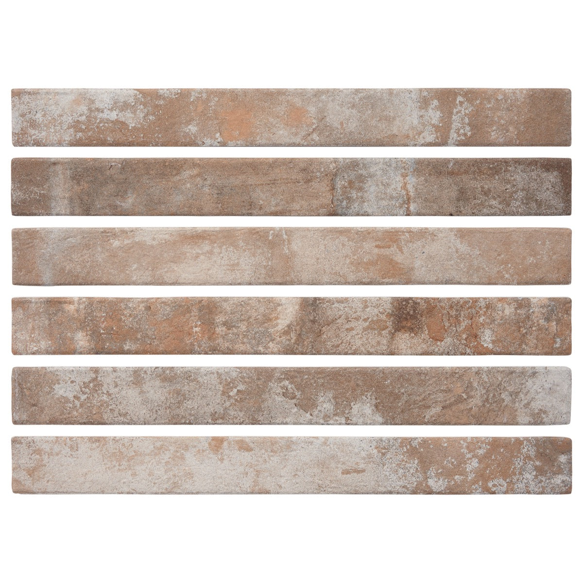 Lux Tile English Brick Sand Terracotta 2x18 Matte Porcelain Tile