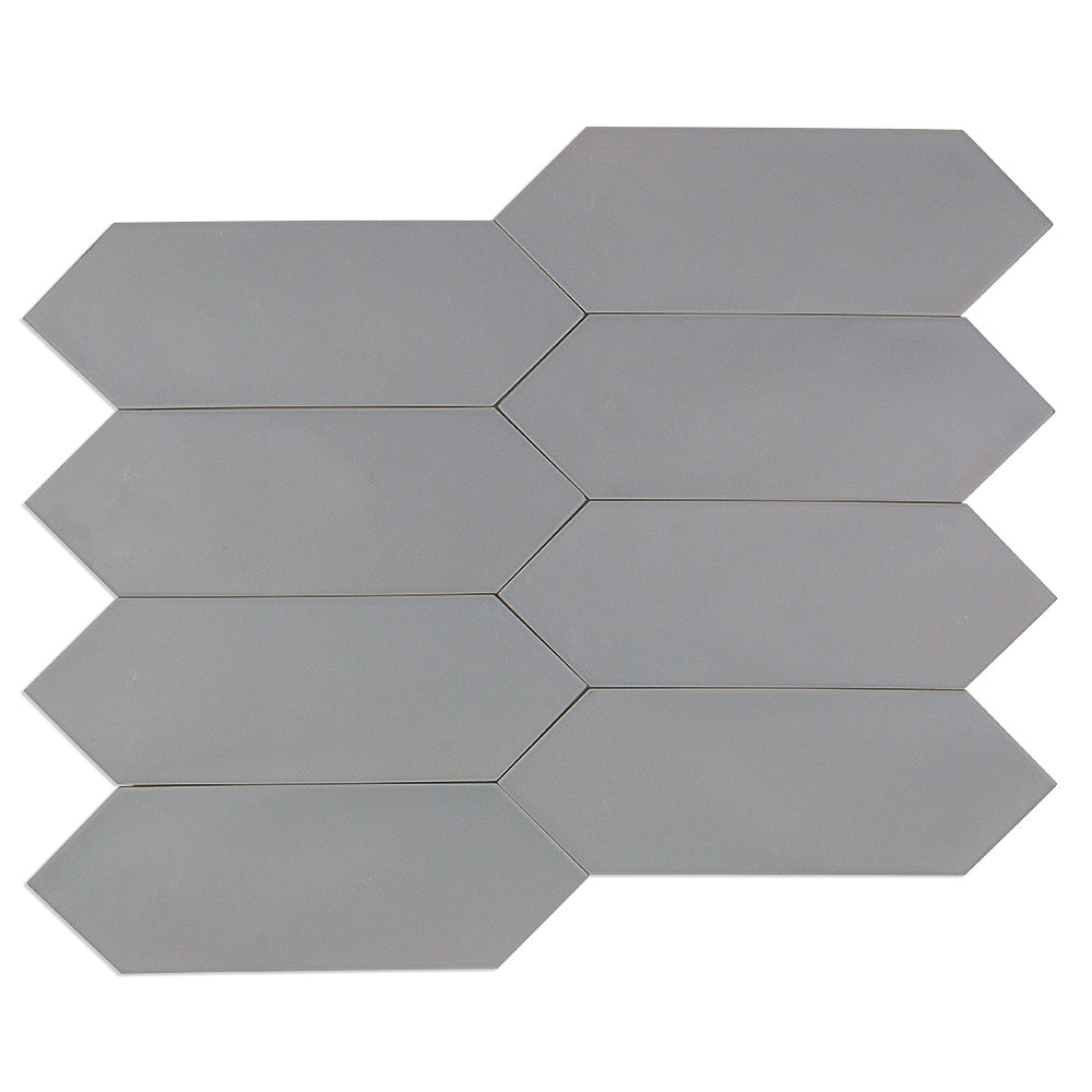 Aliante Dark Gray 4x12 Picket Matte Porcelain Tile - Lux Tile