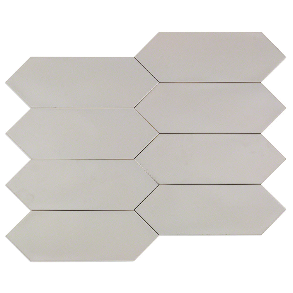 Aliante Light Gray 4x12 Picket Matte Porcelain Tile - Lux Tile