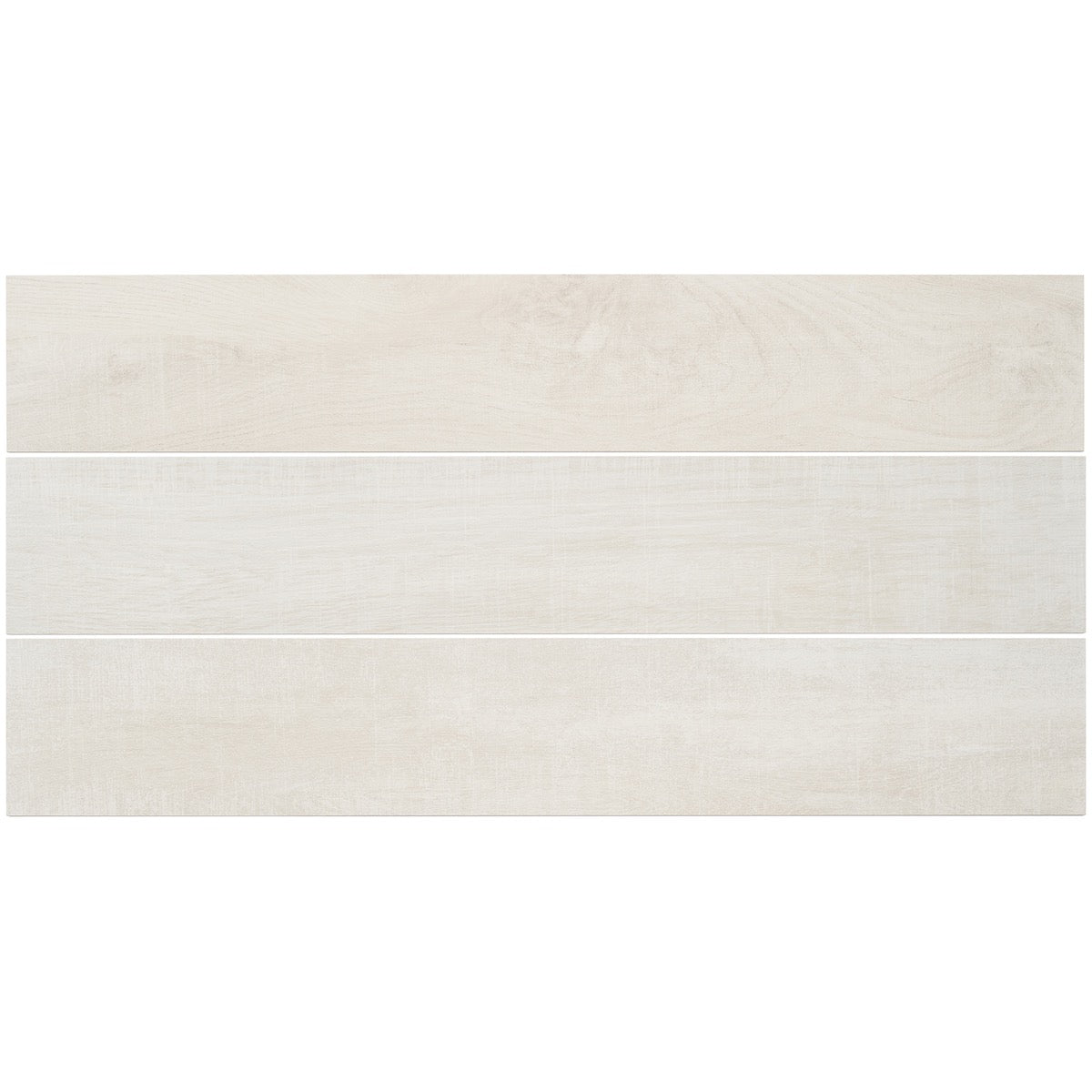 Silkwood White Matte Porcelain Tile - 8x48 Wood Look