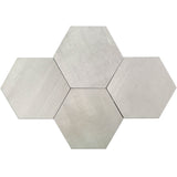 Paige Avorio Gray 10" Hexagon Matte Porcelain Tile - Lux Tile