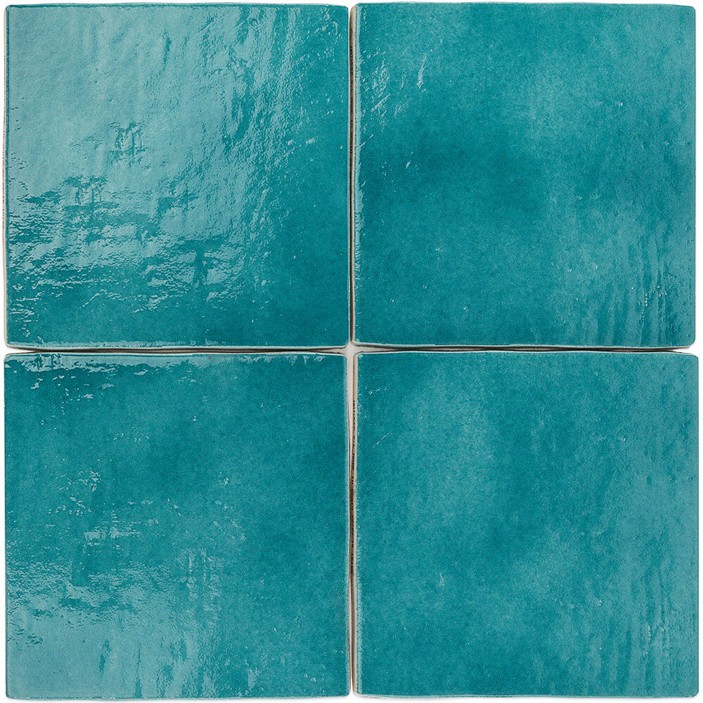 Cavallo Fiji Blue 7x7 Glossy Porcelain Tile - Lux Tile