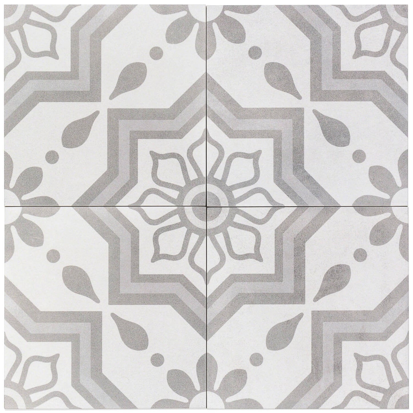 Cascais Silver Sky 9x9 Matte Porcelain Tile - Lux Tile