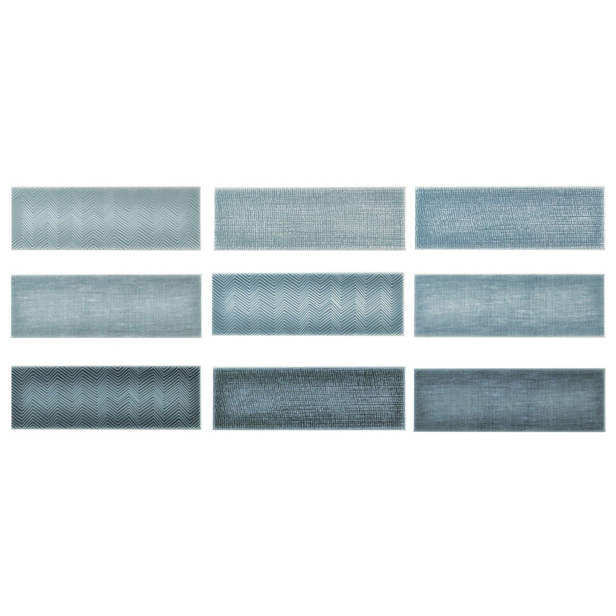 Splendor Blue 4x12 Polished Ceramic Subway Tile - Made in Spain