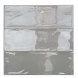 Santa Monica Gray 4x12 Polished Ceramic Subway Tile