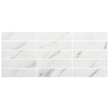 Amalfi Statuario White 3x12 Polished Ceramic Subway Tile - Lux Tile