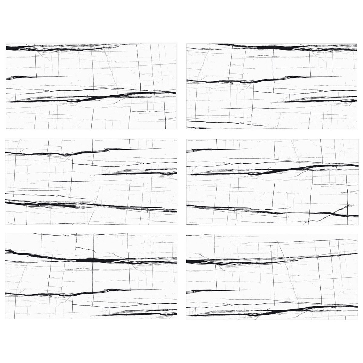 Tilebar Lumina Sahara Noir Black & White 24x48 Polished Porcelain Tile