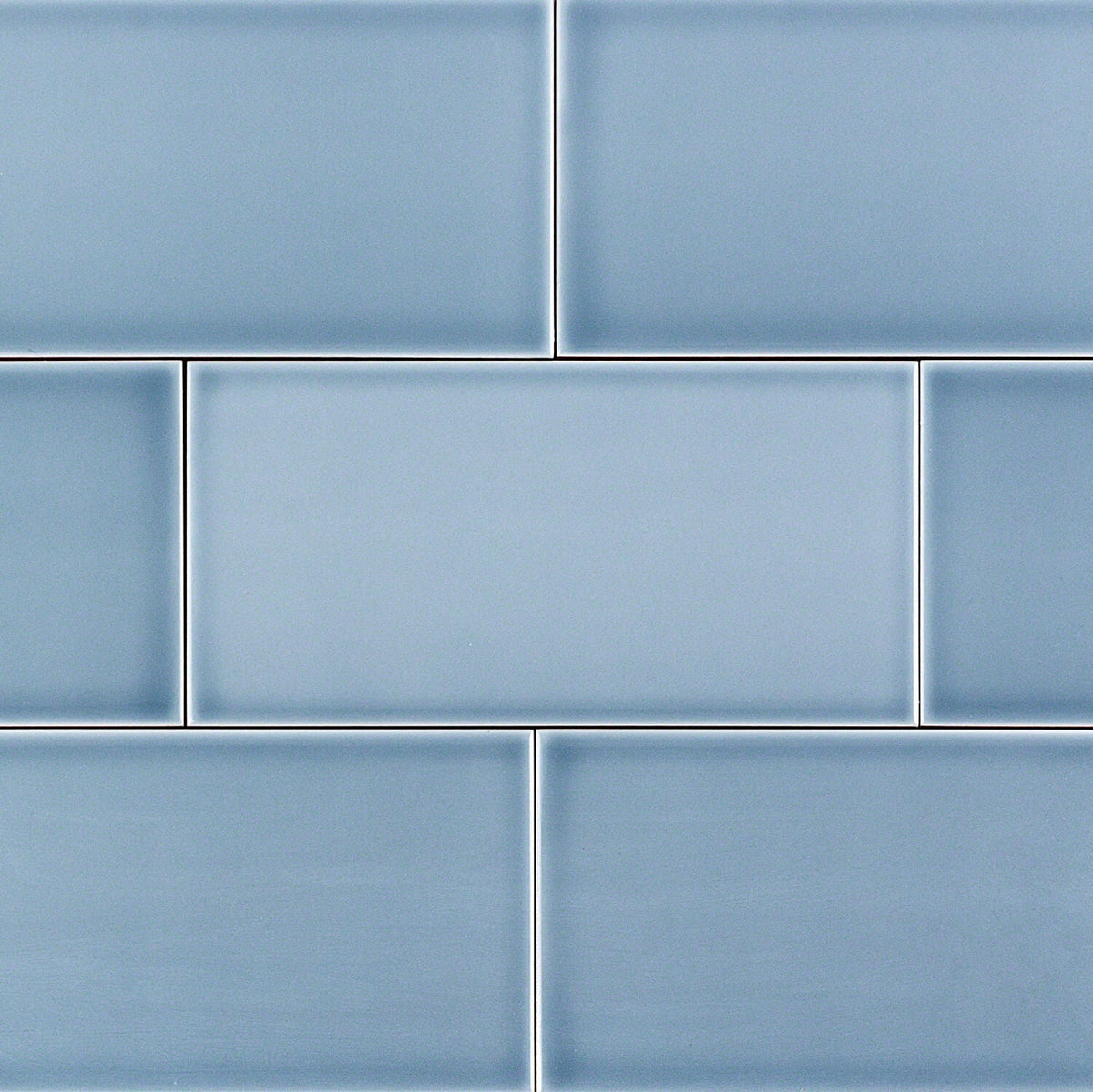 Vector Azul Blue 4x8 Polished Ceramic Subway Wall Tile