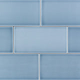 Vector Azul Blue 4x8 Polished Ceramic Subway Wall Tile