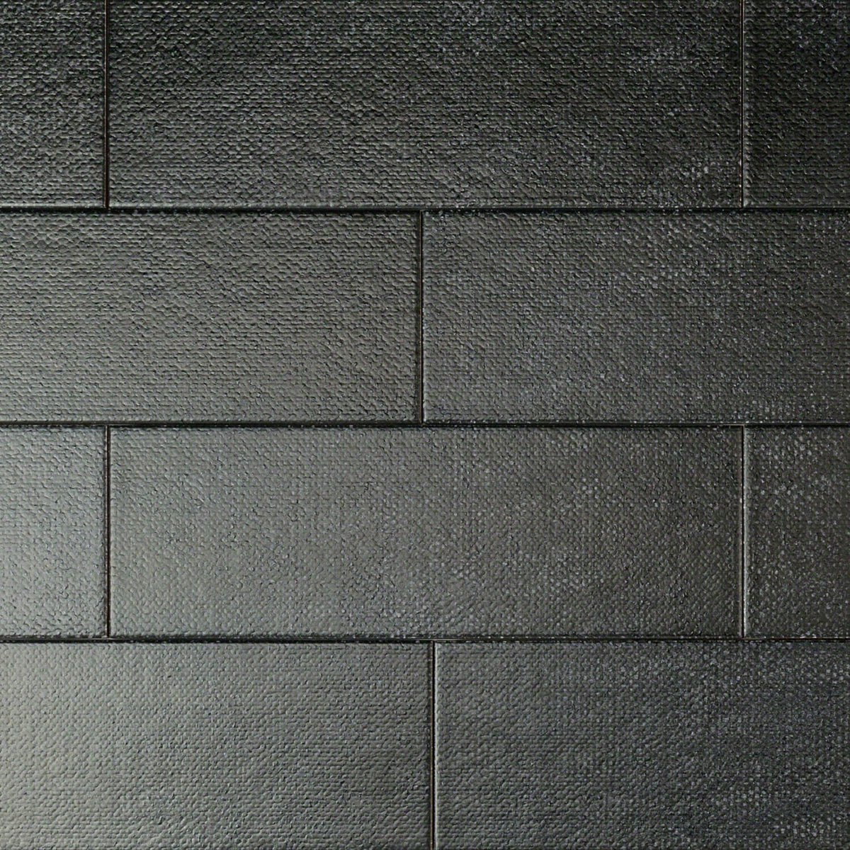 Diesel Camp Canvas Black 4x12 Matte Ceramic Subway Wall Tile