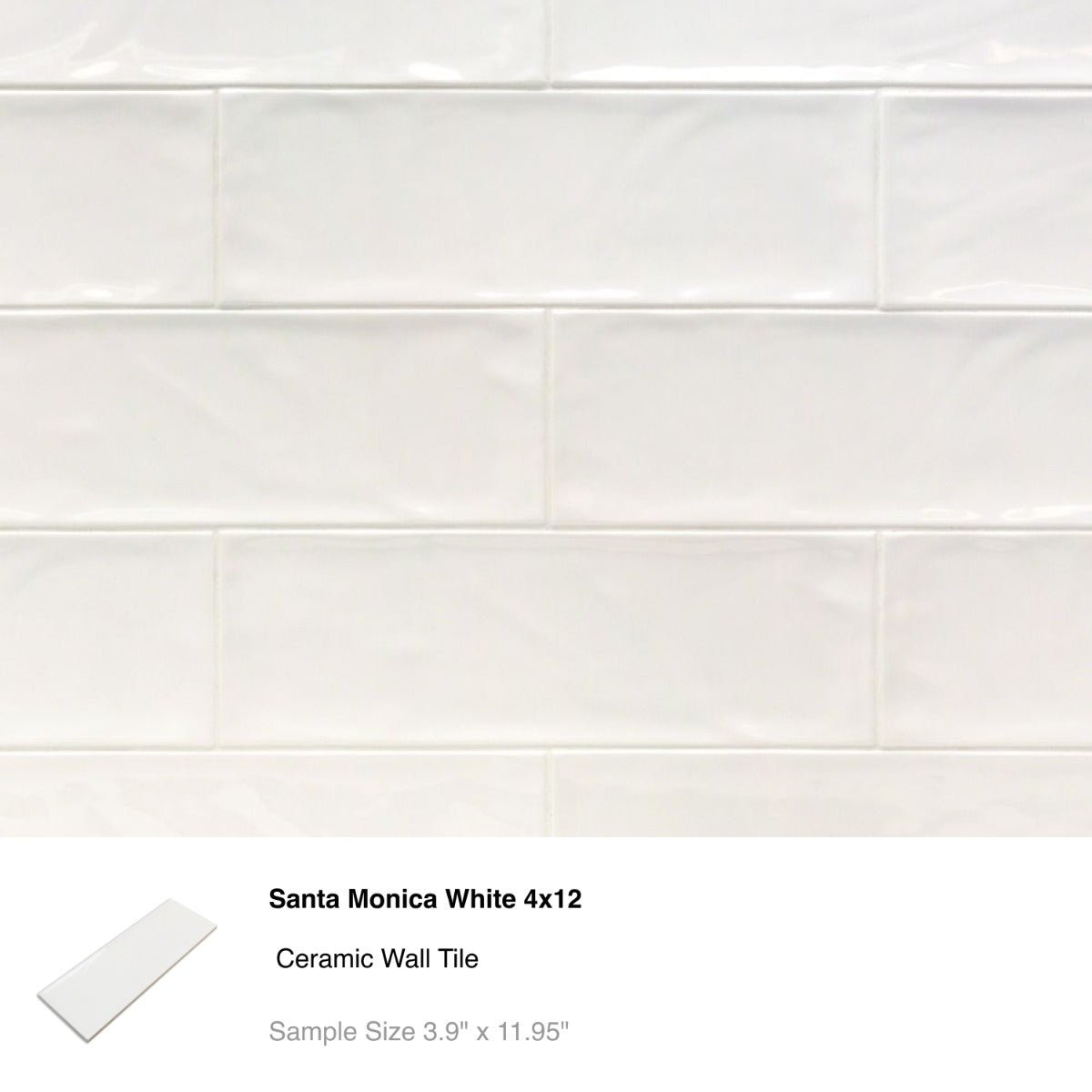 White Ceramic Subway Tile Sample Bundle - 5 Best Sellers