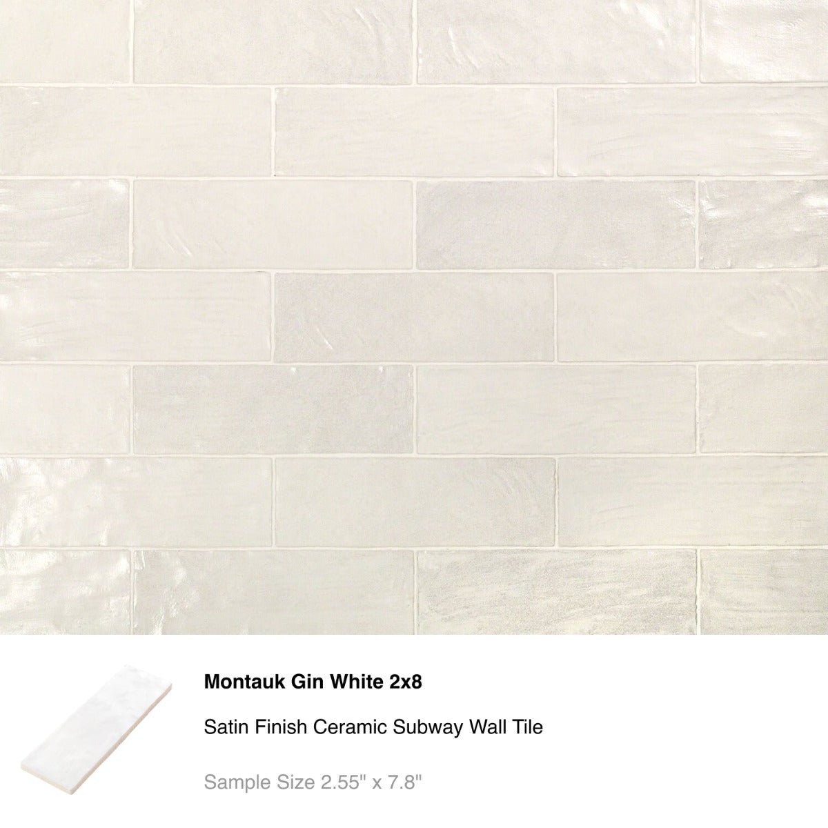 White Ceramic Subway Tile Sample Bundle - 5 Best Sellers