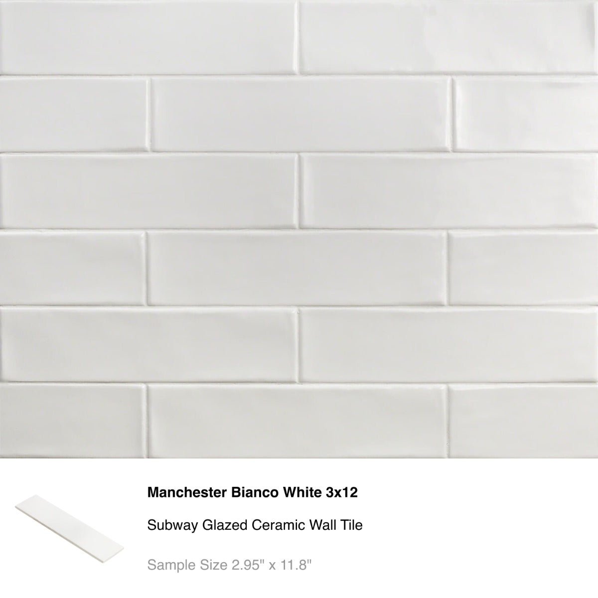 White Ceramic Subway Tile Sample Bundle - 5 Best Sellers