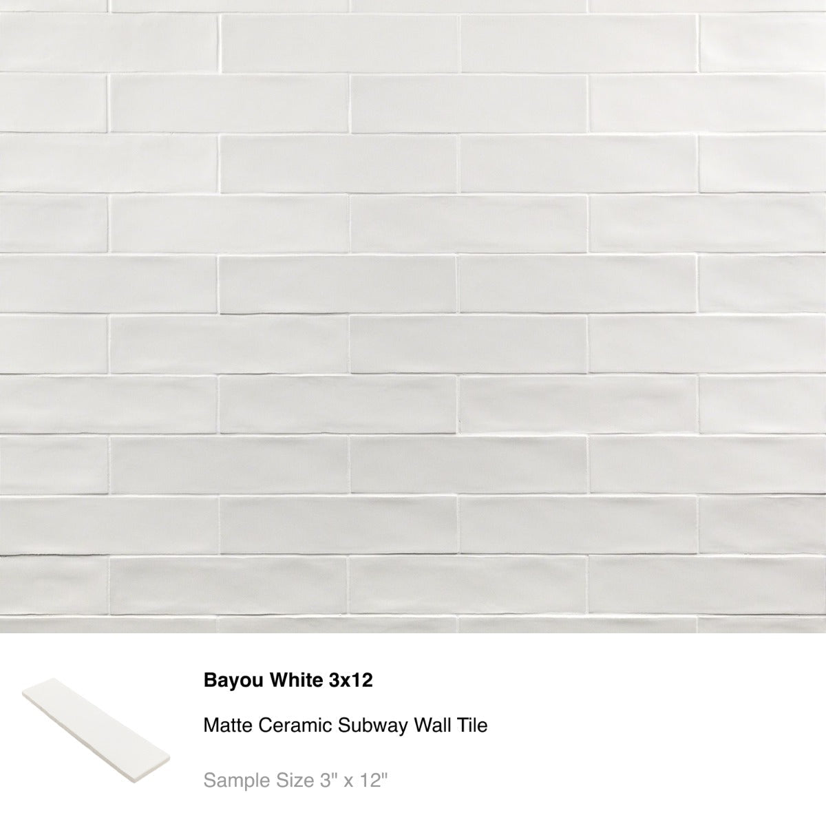 White Ceramic Subway Tile Sample Bundle - 5 Best Sellers