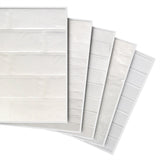 White Ceramic Subway Tile Sample Bundle - 5 Best Sellers