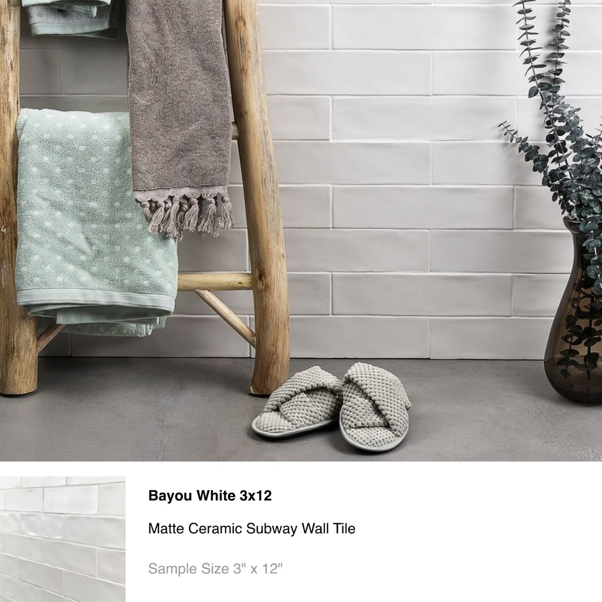 White Ceramic Subway Tile Sample Bundle - 5 Best Sellers
