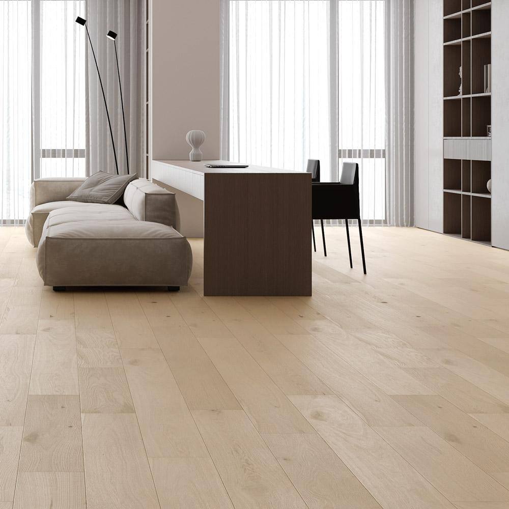Selkirk Sceneic Fairhaven 1/2 in. T x 7.5 in. W Tongue and Groove Wire Brushed Engineered Hardwood Flooring (31.09 sq.ft./case)