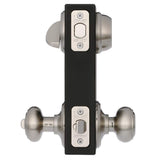 Schlage Wakefield Satin Nickel Single Cylinder Deadbolt with Georgian Keyed Entry Door Knob Combo Pack