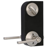 Schlage Satin Nickel Single Cylinder Deadbolt with Latitude Keyed Entry Lever Combo Pack