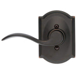 Schlage Accent Aged Bronze Left-Handed Dummy Door Lever with Camelot Trim
