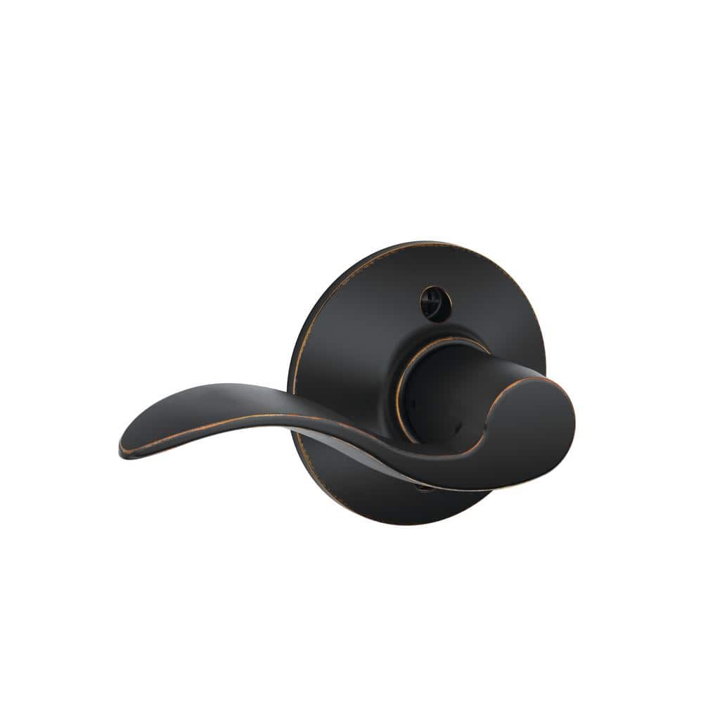 Schlage Accent Aged Bronze Left Handed Dummy Door Lever