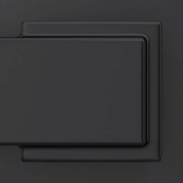 Custom Latitude Matte Black Kinsler Trim Dummy Door Lever (2-Pack)