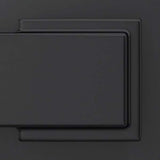 Custom Latitude Matte Black Kinsler Trim Dummy Door Lever (2-Pack)