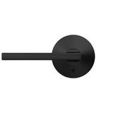 Custom Latitude Matte Black Kinsler Trim Dummy Door Lever (2-Pack)