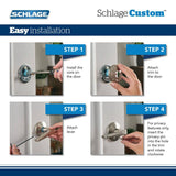 Custom Latitude Matte Black Kinsler Trim Dummy Door Lever (2-Pack)
