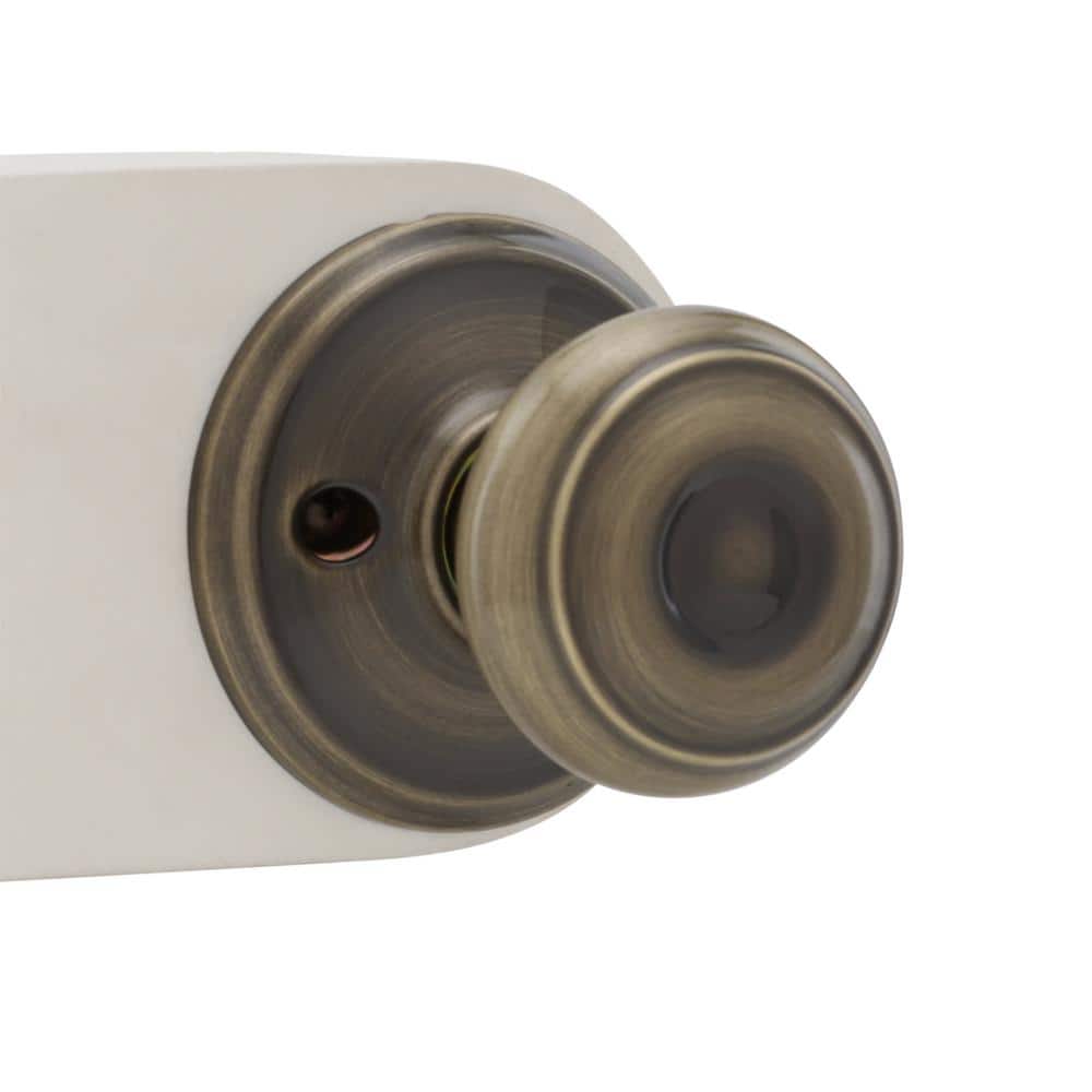 Schlage Georgian Antique Brass Dummy Door Knob – Right or Left Handed