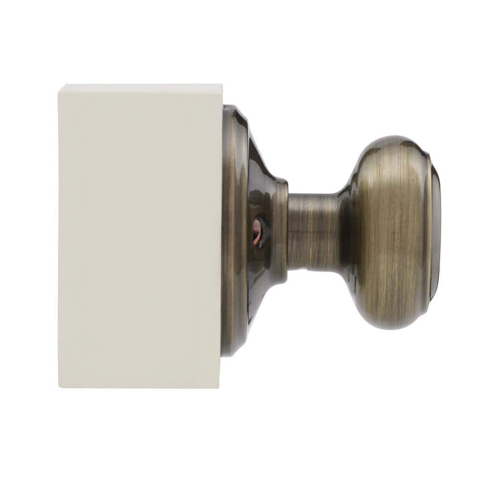 Schlage Georgian Antique Brass Dummy Door Knob – Right or Left Handed