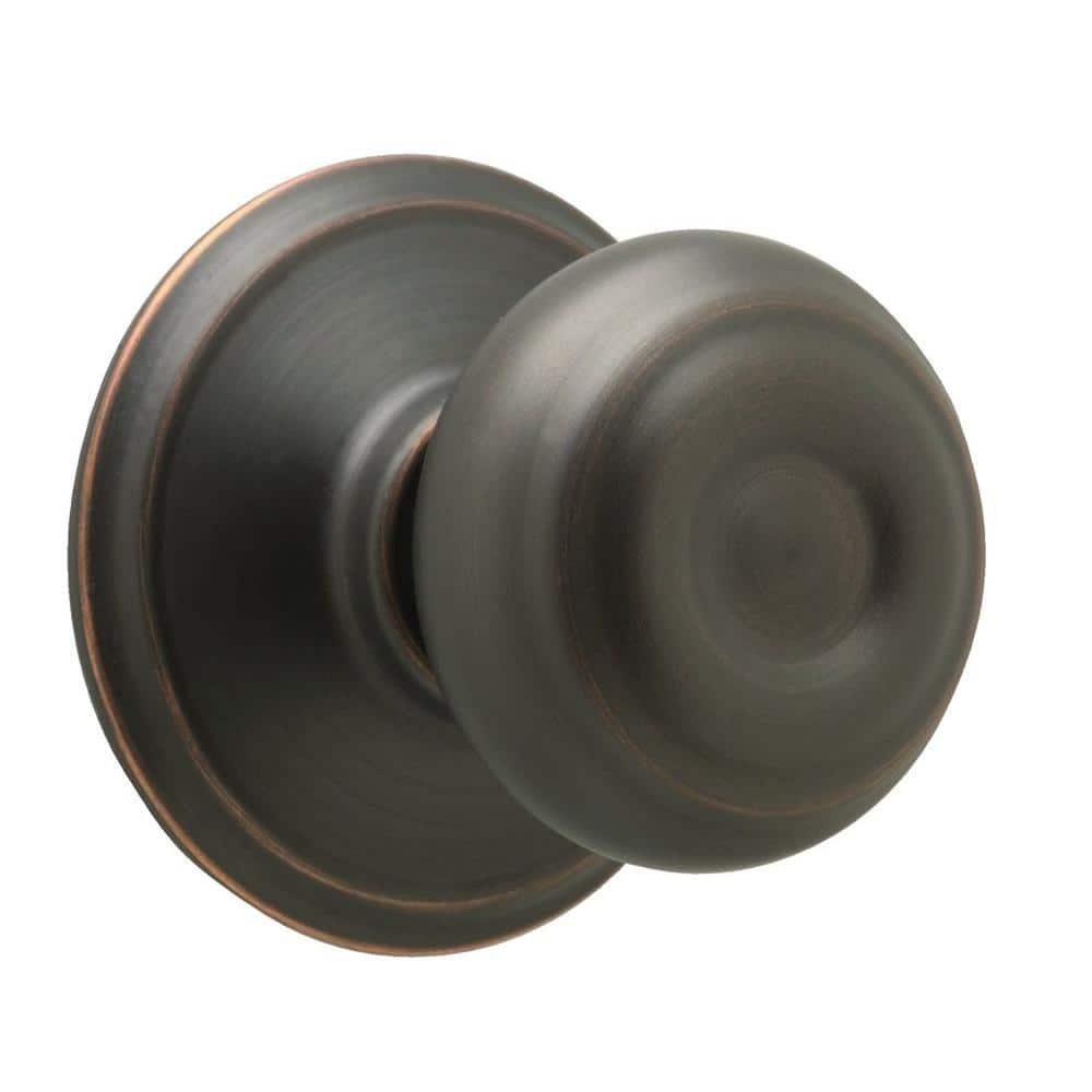 Schlage Modern/Contemporary Aged Bronze Dummy Knob – Universal Handing (Right or Left)