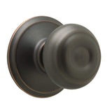 Schlage Modern/Contemporary Aged Bronze Dummy Knob – Universal Handing (Right or Left)