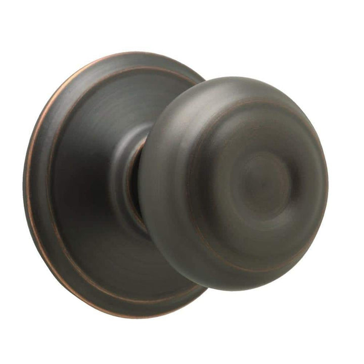Schlage Modern/Contemporary Aged Bronze Dummy Knob – Universal Handing (Right or Left)