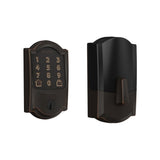 Schlage Camelot Aged Bronze Encode Smart WiFi Lock with Alarm