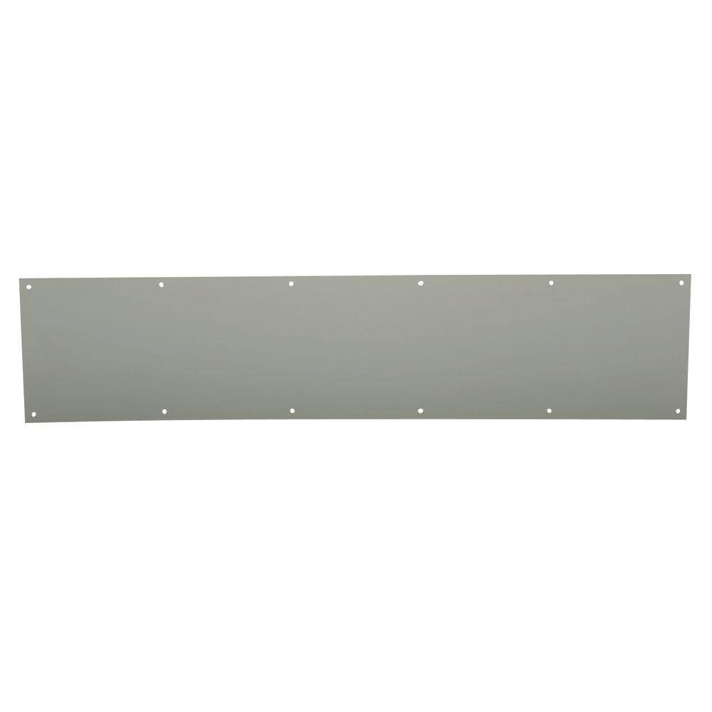 Schlage 8 in. x 34 in. Satin Stainless-Steel Commercial Kick Plate