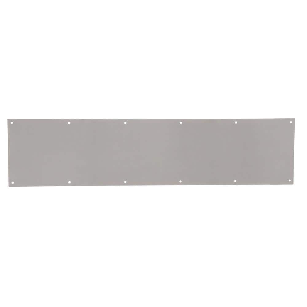 Schlage 8 in. x 34 in. Satin Stainless-Steel Commercial Kick Plate