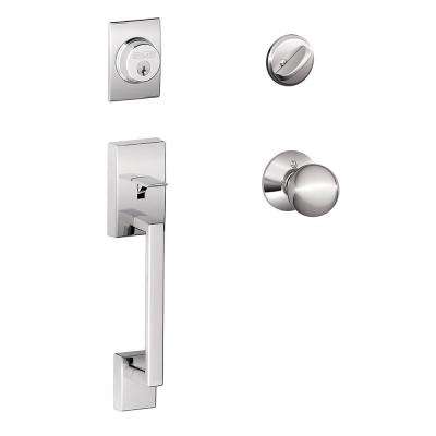Baldwin 
    Prestige Bighorn Venetian Bronze Single Cylinder Door Handleset with Carnaby Door Knob Featuring SmartKey Security - Super Arbor