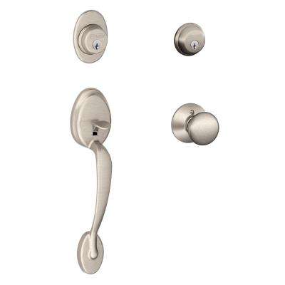 Copper Creek 
    Craftsman Satin Stainless Door Handleset with Craftsman Lever Trim - Super Arbor
