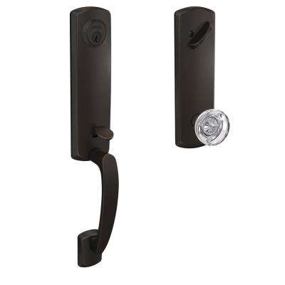 Toledo Fine Locks 
    Oviedo Double Cylinder Antique Brass Door Handleset - Super Arbor