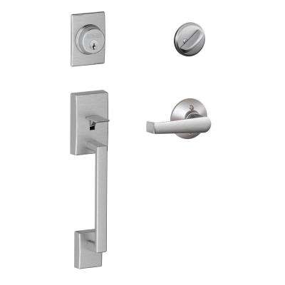 Nostalgic Warehouse 
    Victorian Plate 2-3/8 in. Backset Antique Pewter S Grip Entry Set Victorian Knob - Super Arbor
