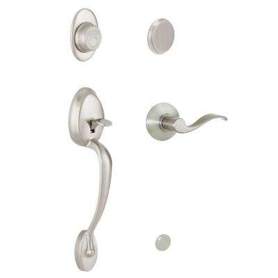 Kwikset 
    Chelsea Lifetime Polished Brass Single Cylinder Door Handleset with Cameron Door Knob Featuring SmartKey Security - Super Arbor
